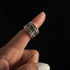 Tiffany & Co. Silver Roman Numeral Ring